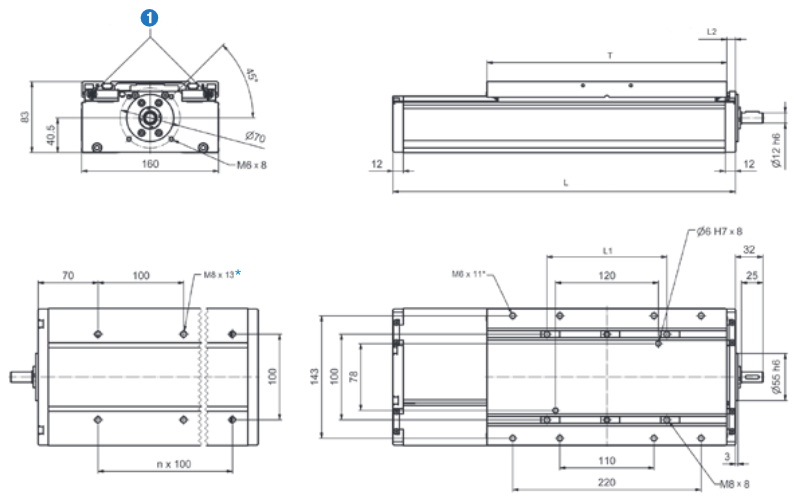 AXDL160ST 2D